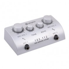 SKYTEC KSM-10 mikser karaoke z dwoma mikrofonami 